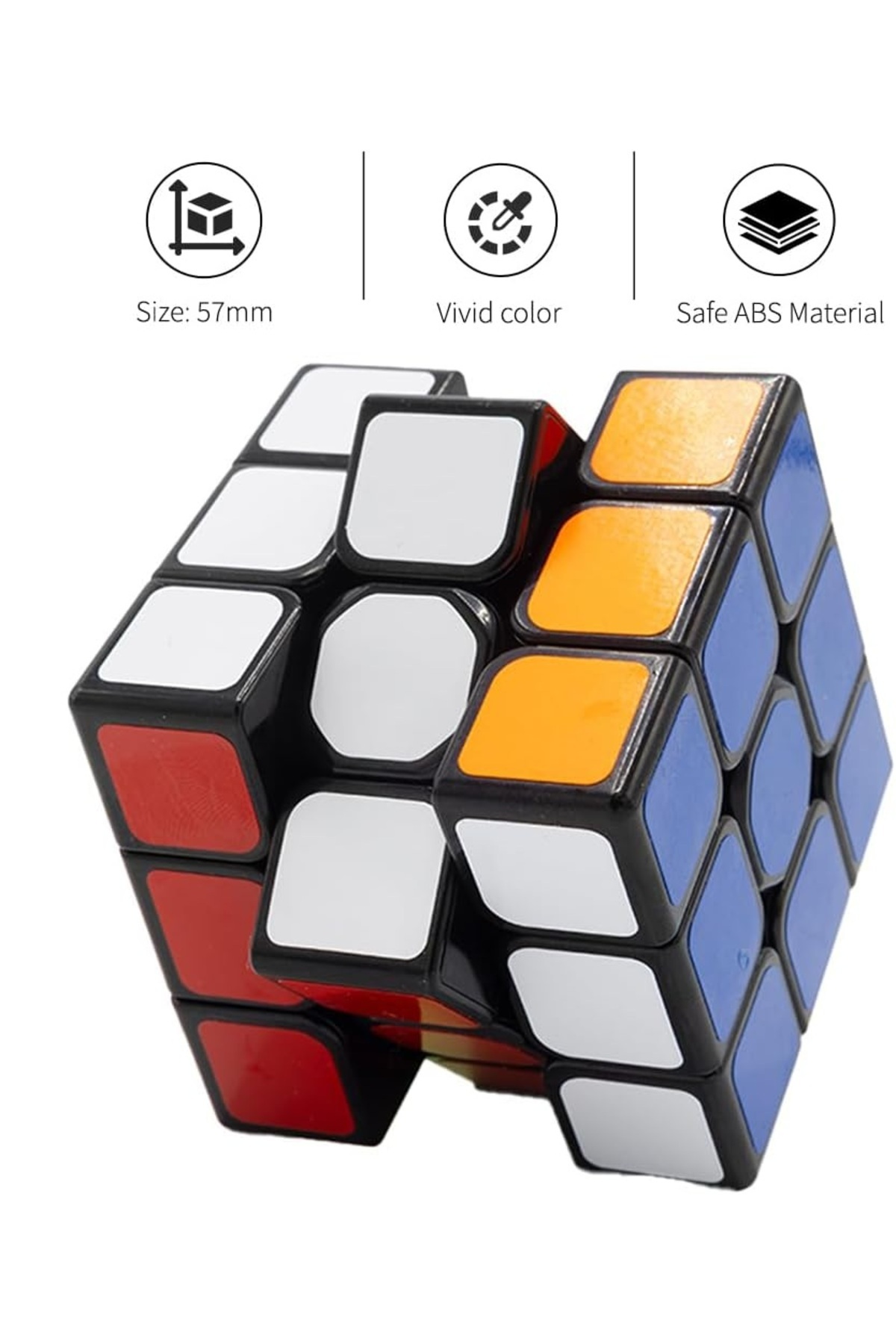 LRS STORE 3x3 QY Speed Zeka Küpü Blackhole Akıl Küpü QIYI Rübik Küp Profesyonel fotoğrafı 7 (önizleme)