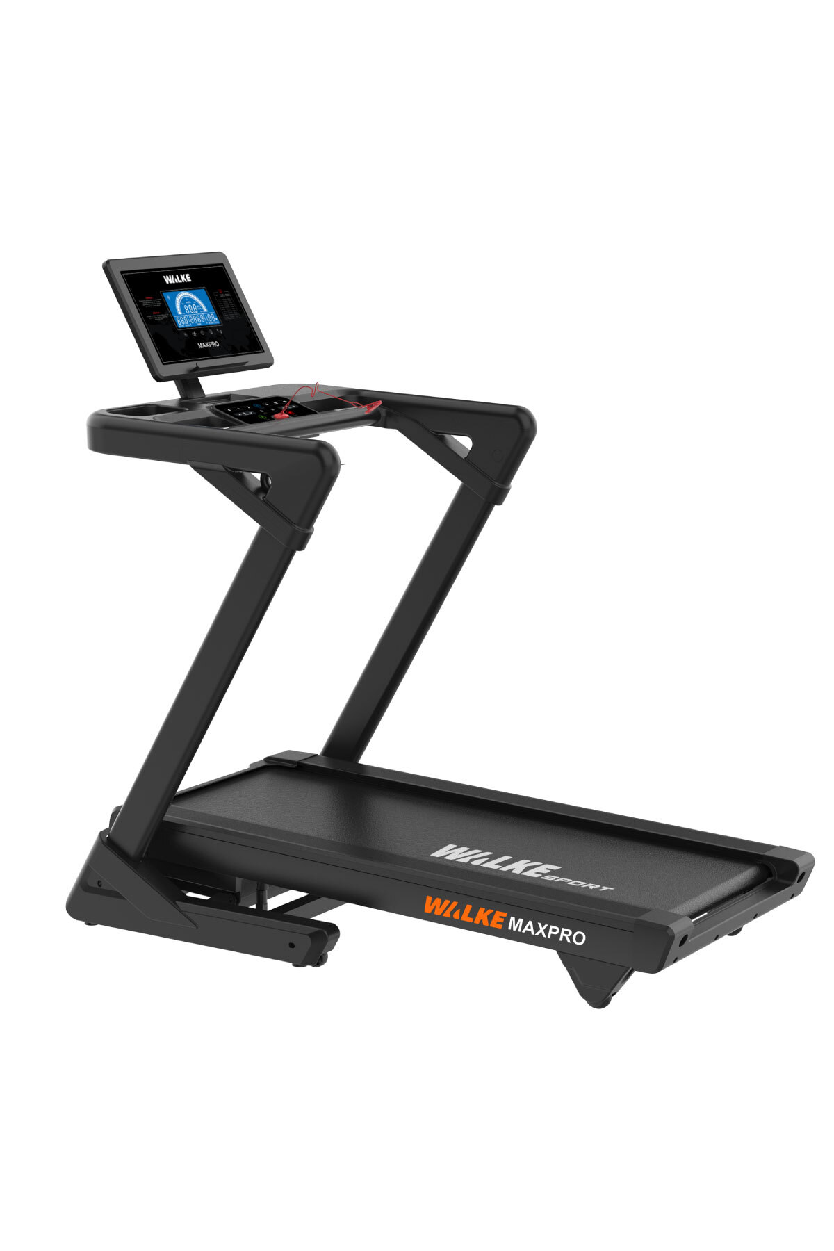 Walke Premium Seri MAXPRO Otomatik Eğimli Katlanabilir Bluetooth ve Mp3 Bağlantılı Koşu Bandı