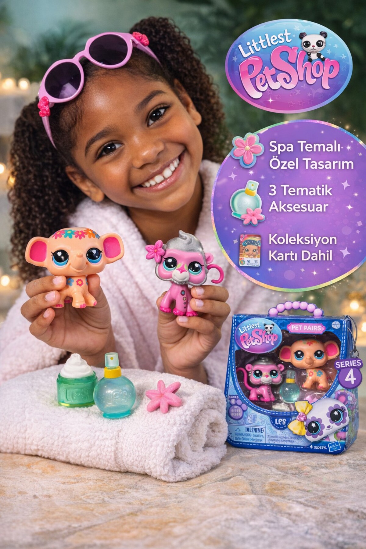 TOYFEST Littlest Pet Shop Pet Pairs Series 4 Elephant Spa Fil