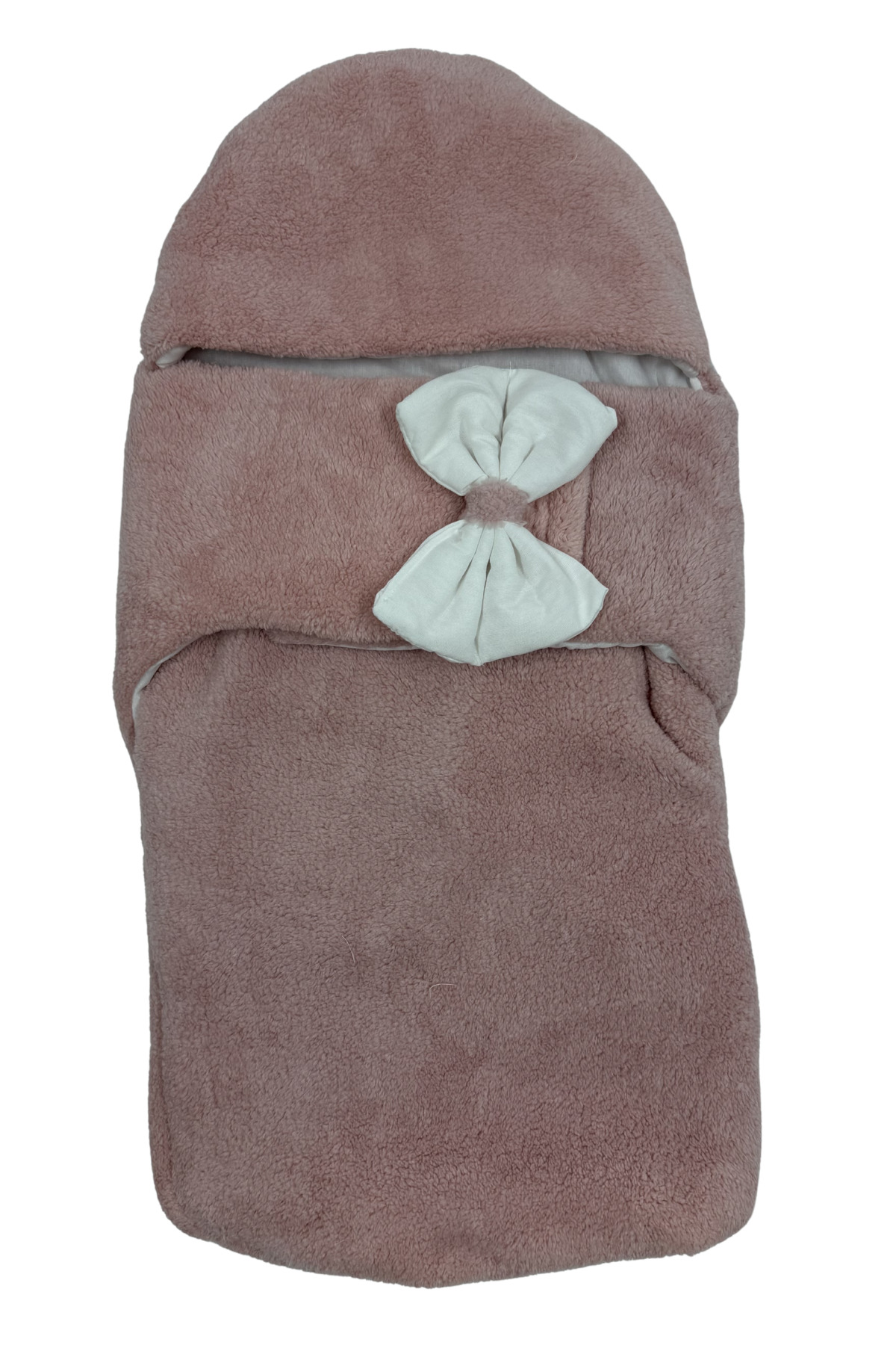 Happy Baby Dikiş Atölyesi 0-12 Ay İçi Elyaflı Peluş Welsoft Kapüşonlu Dış Bebek Kundak Kundağı Battaniyesi Kışlık Uyku Tulumu fotoğrafı 4 (önizleme)