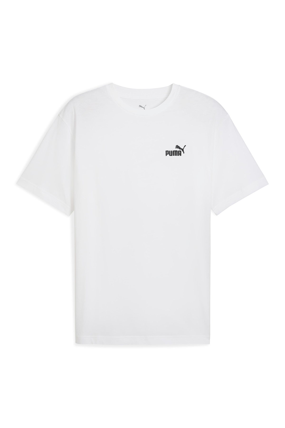Puma Ess Relaxed No. 1 Logo Erkek Beyaz Günlük Stil T-Shirt 68915302