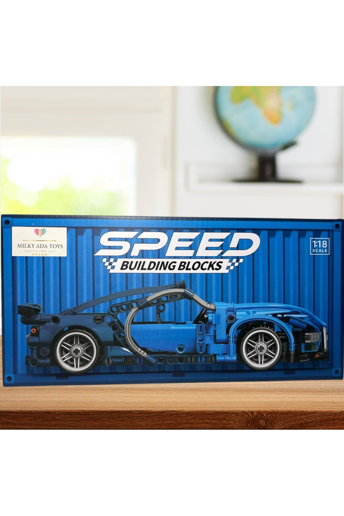 MİLKYADATOYS speed building blocks süper spor arabalar 1:18 ölçek 25-30 cm 420+ parça blok seti 8 FARKLI MODEL fotoğrafı 5 (önizleme)