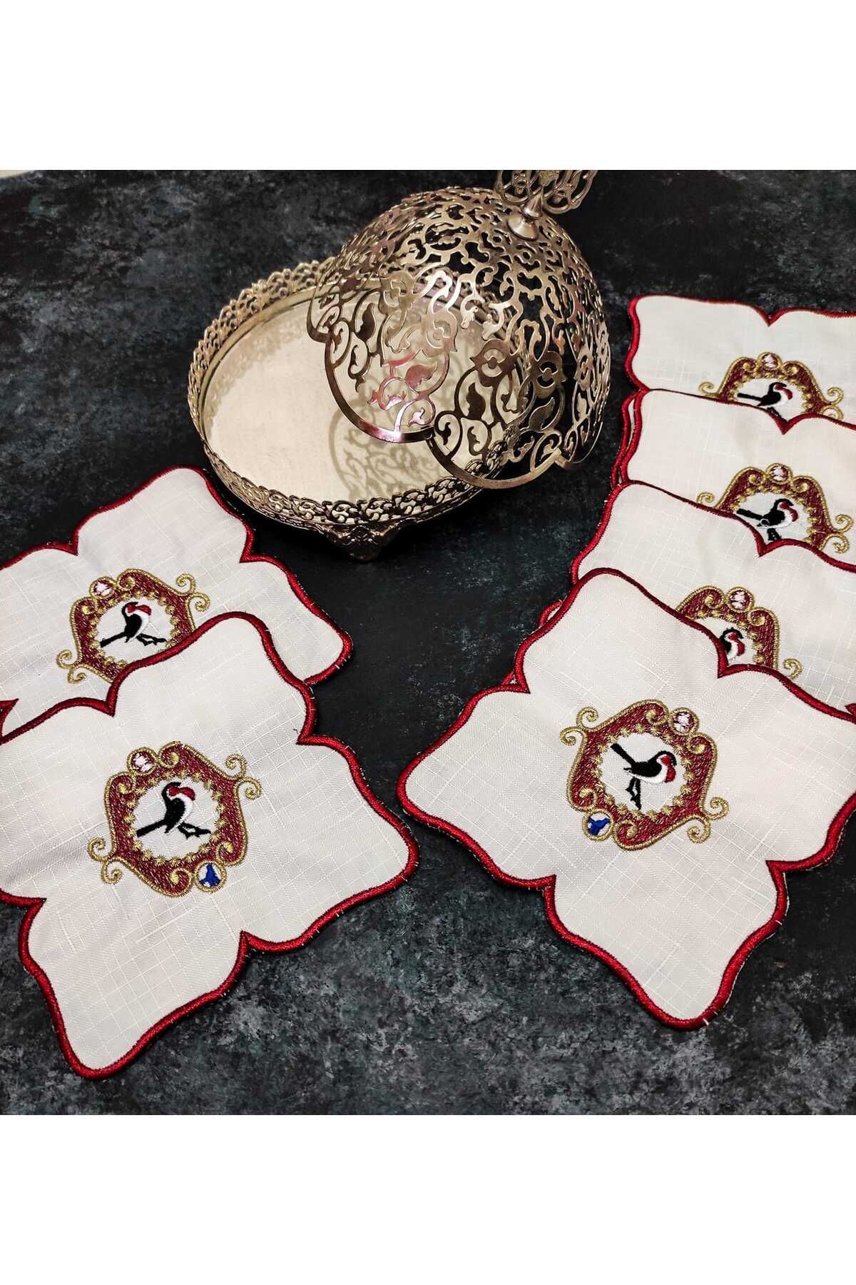 Serving Napkin, Cocktail Napkin, Coffee Side Serving, Coaster 6 Pieces Serving Napkin