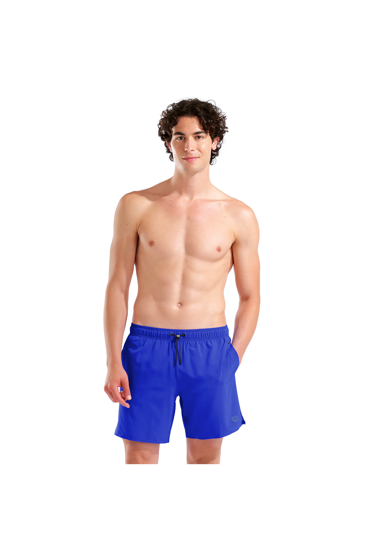 شورت شنا مردانه آبی Evo Beach Boxer Solid 010867880 آرنا مایو شنا ARENA