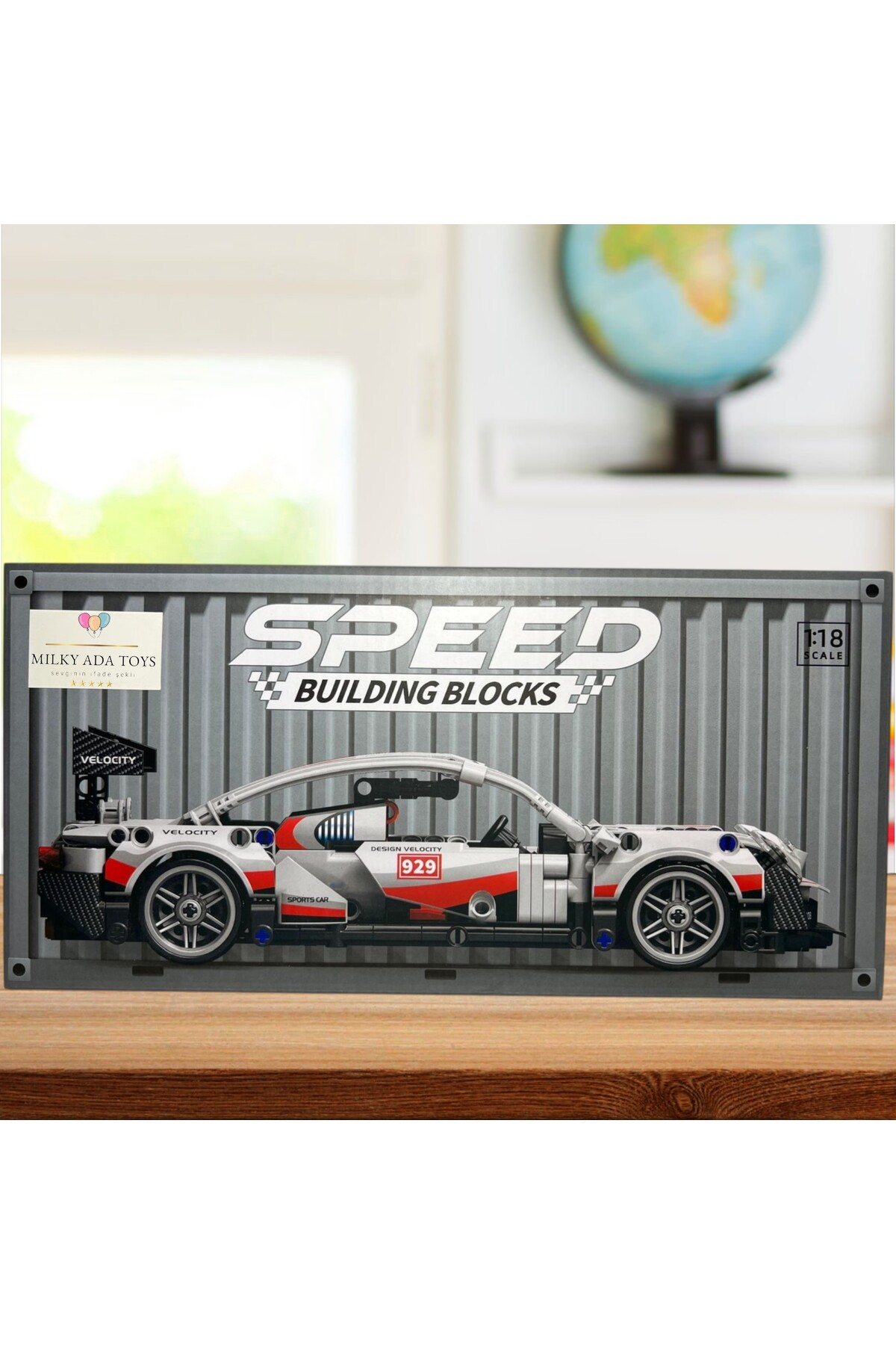 MİLKYADATOYS speed building blocks süper spor arabalar 1:18 ölçek 25-30 cm 420+ parça blok seti 8 FARKLI MODEL fotoğrafı 3 (önizleme)