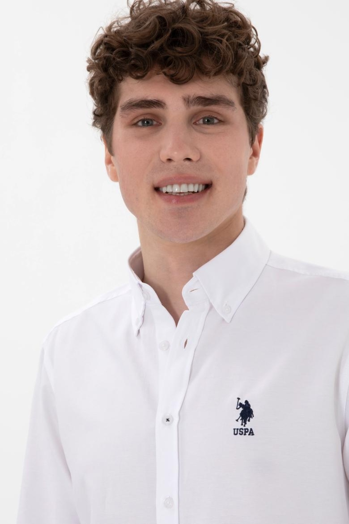 U.S. POLO ASSN. DOKUMA KUMAŞ PAMUKLU REGULAR  BEYAZ GÖMLEK — سفید 2084126 — تصویر 2 از 6