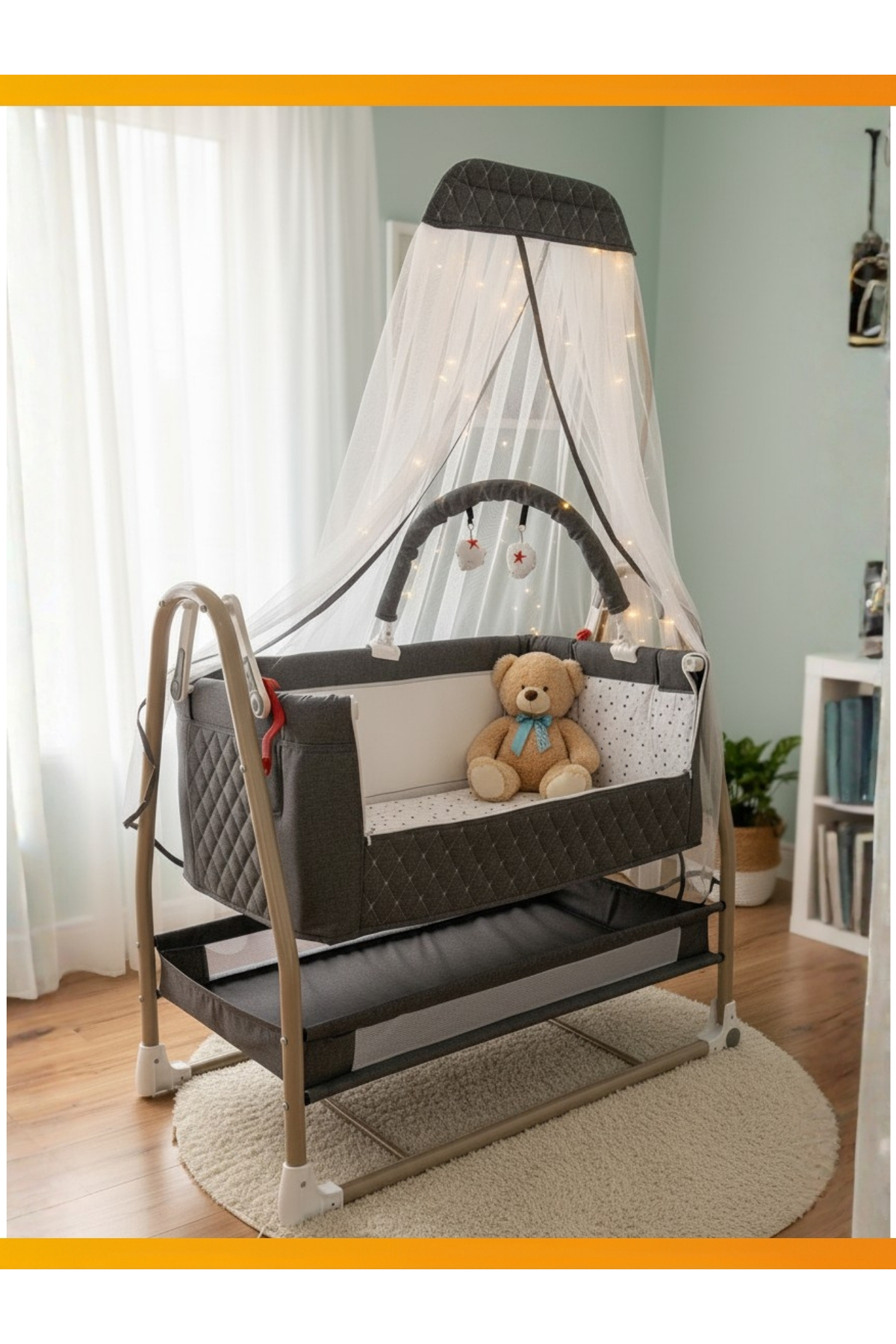 modabebekler 12 Parça Anne Bebek Seti Lüx Yenidoğan Anne yanı Beşik Puset Ana Kucağı Bakım Çantası yatak hediye fotoğrafı 6 (önizleme)