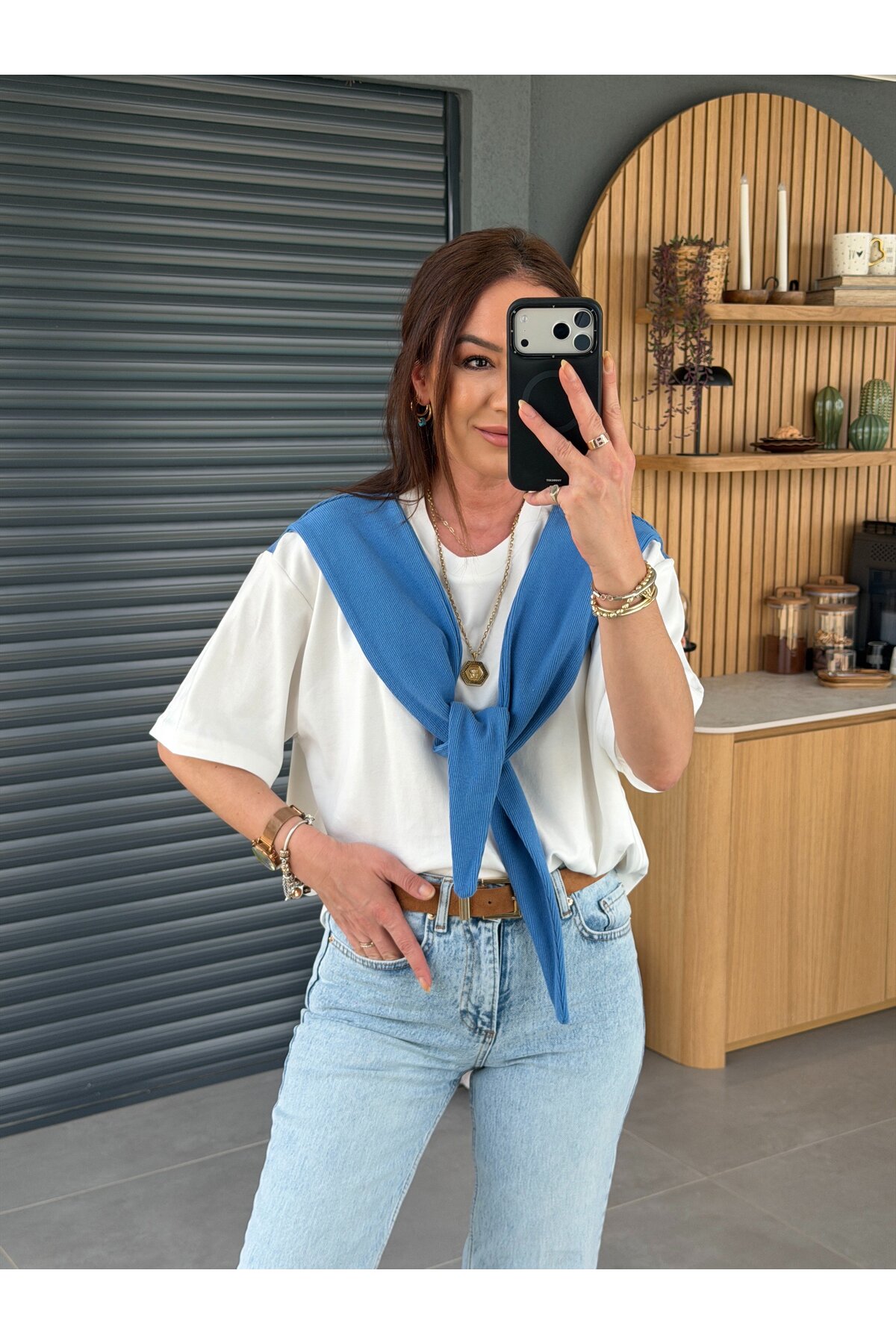 X-Young Şal Bağlamalı Tshirt MAVİ - Fiyatı, Yorumları