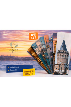 zepia design İstanbul Temalı Kitap Ayracı Seti 8’li – Premium Ayraç – Galata ...