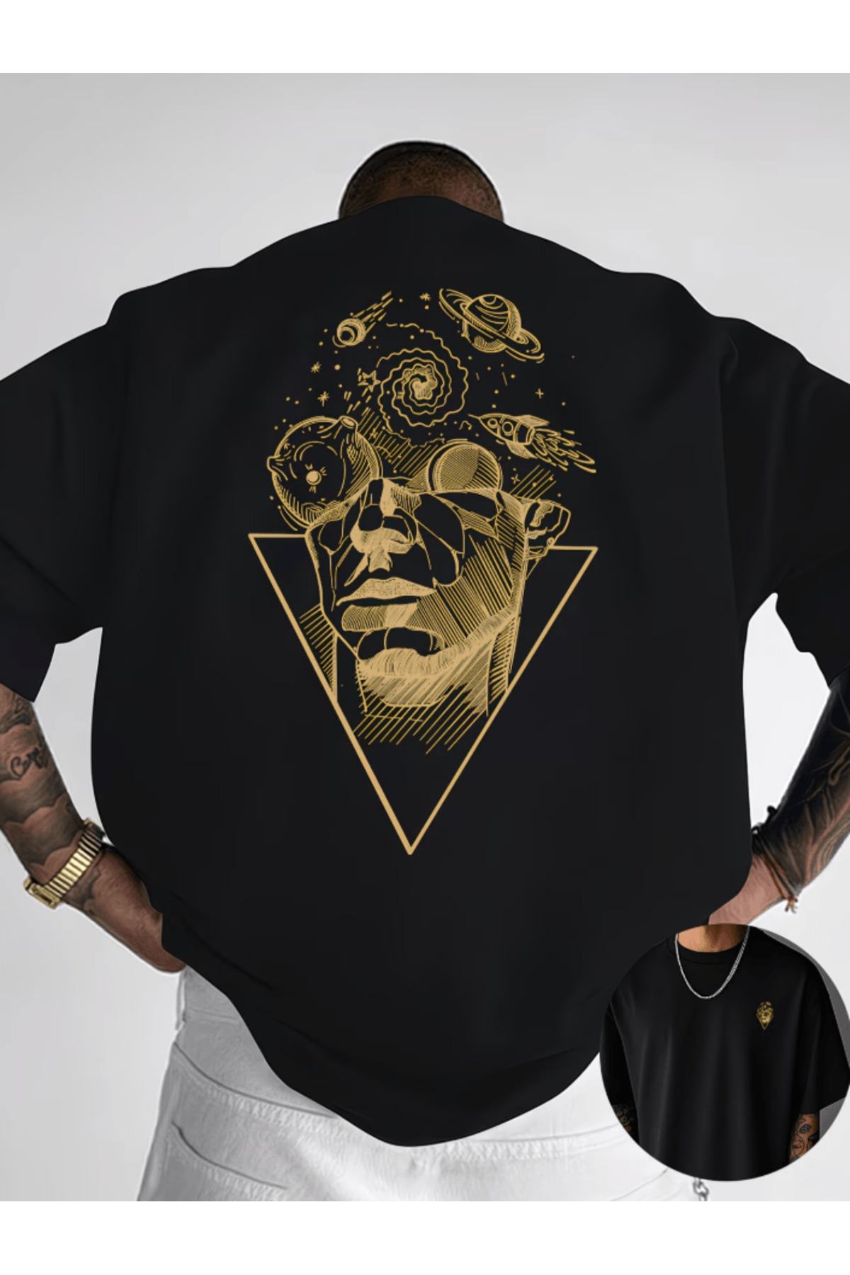 Marco Fresco Tasarım Baskılı Oversize T-shirt