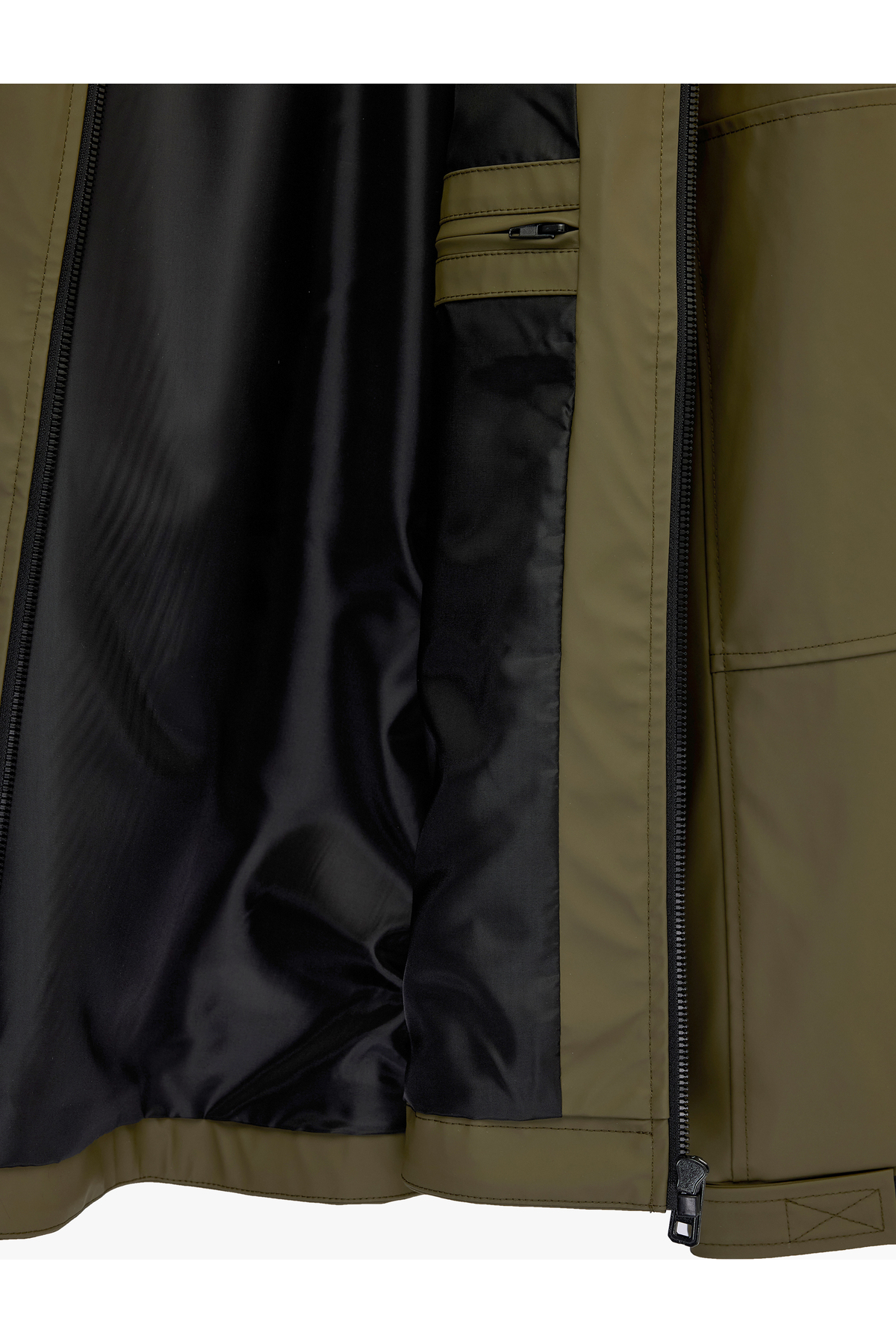 Koton  Uzun Kollu Fermuarlı Slim Fit Kapşonlu Yağmurluk - Görsel 6