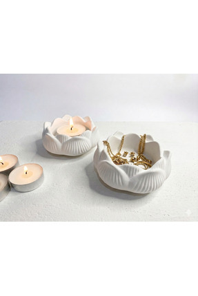 TAFİ Lotus Mumluk/ Takı Düzenleyici 2' li Set