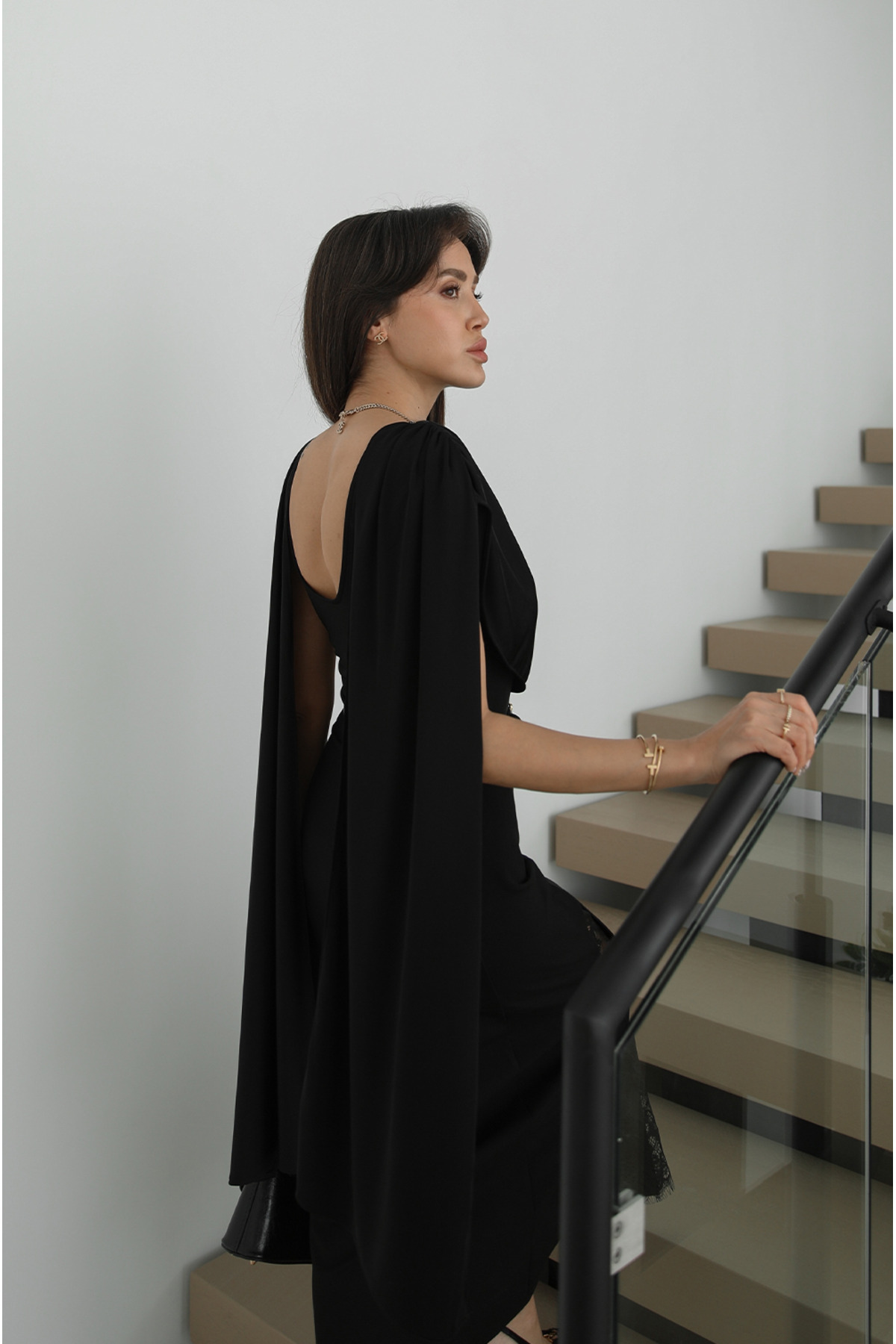 Havoş  Siyah Yaka Detaylı Bodysuit Bluz - Görsel 2