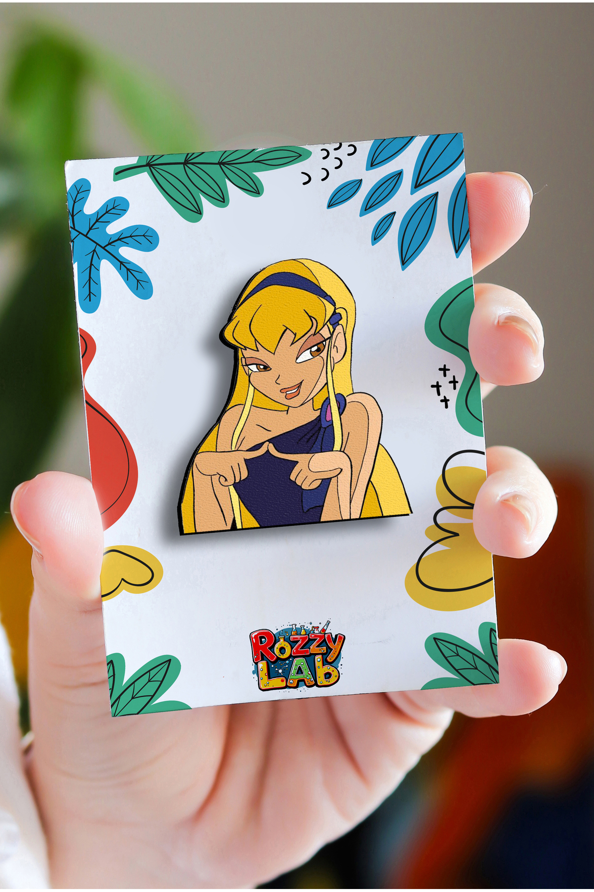 Rozzy Lab Winx Club Stella Classic - Rozet - Broş - Yaka Çanta