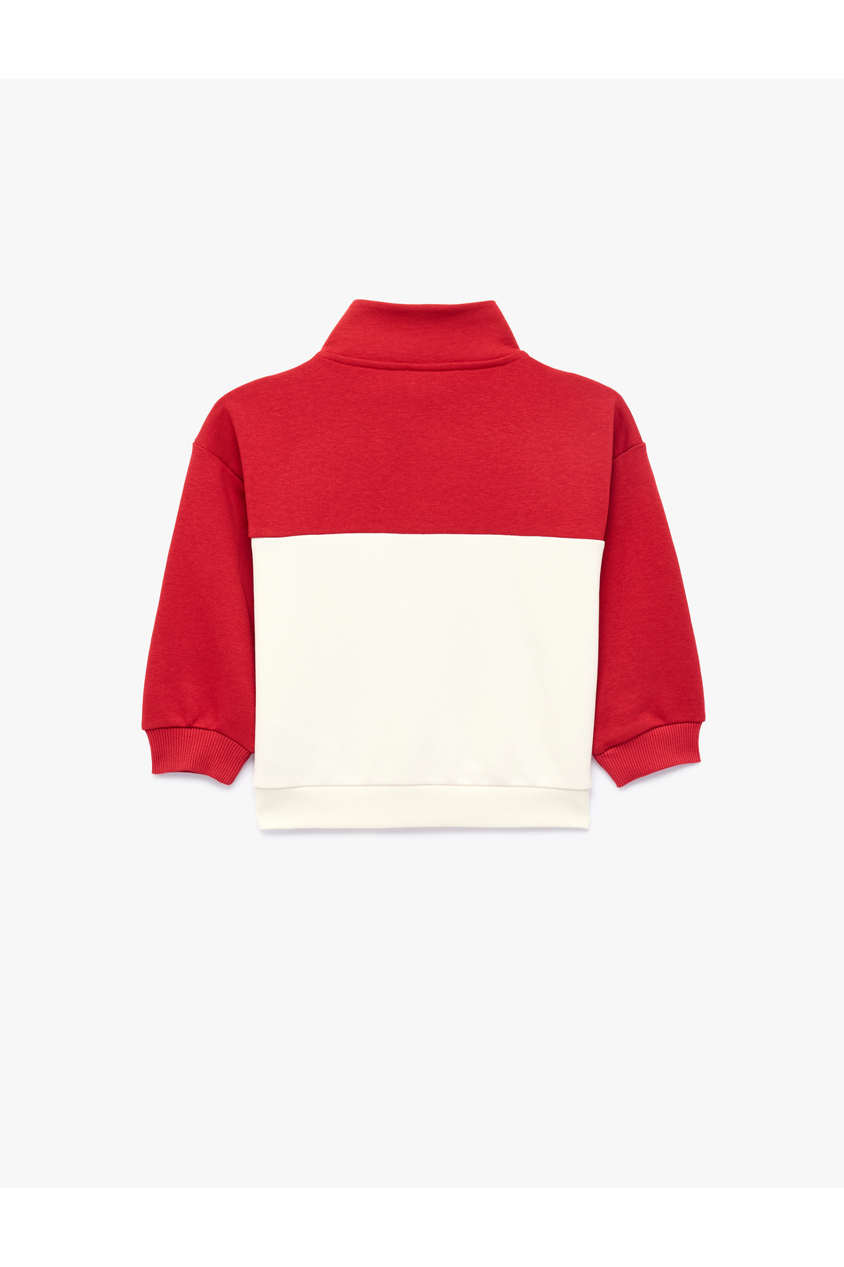 Koton Uzun Kollu Renk Bloklu Dik Yaka Sweatshirt fotoğrafı 2 (önizleme)