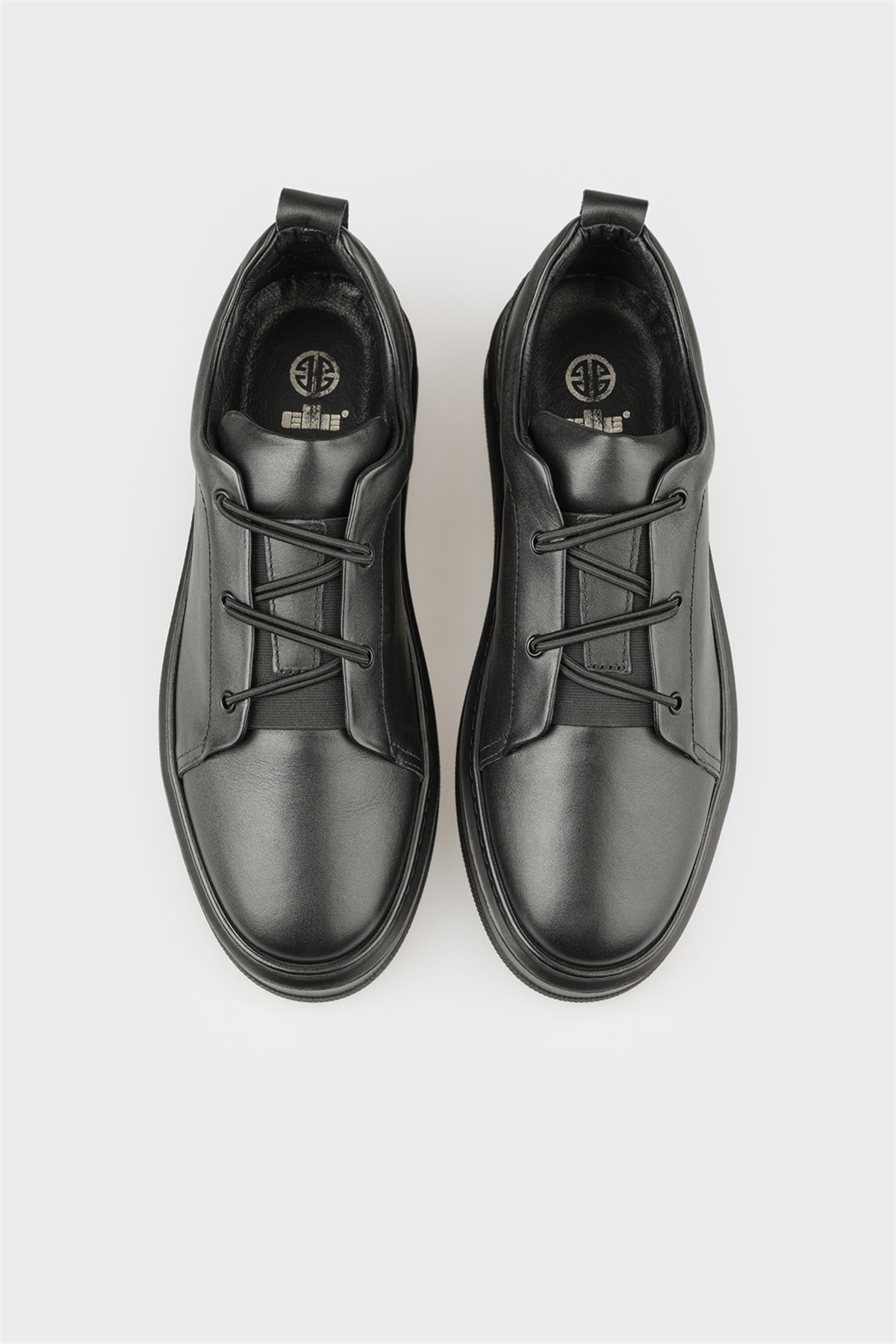Elle Shoes Siyah Deri Erkek Günlük Ayakkabı görsel 4