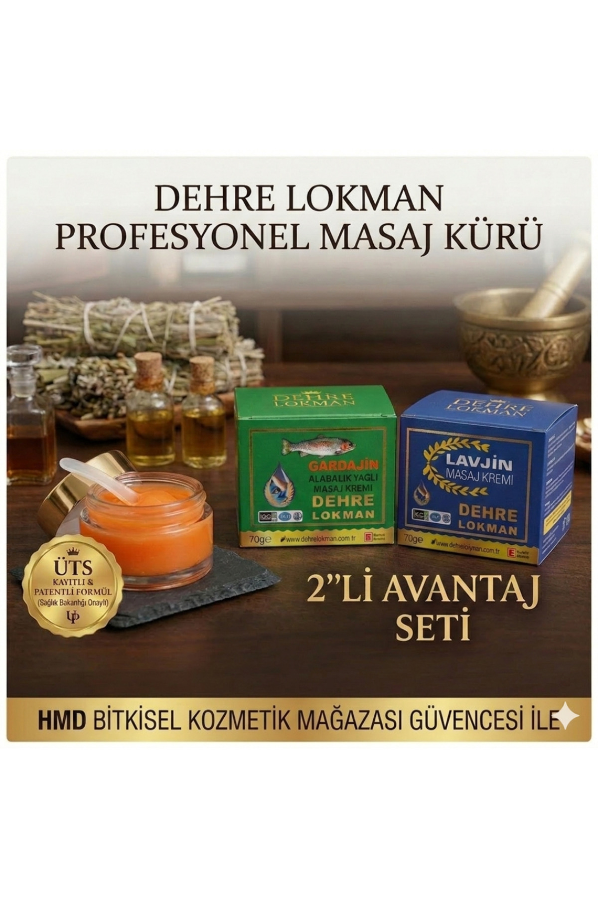 Gardajin Alabalık Yağlı Masaj Kremi + Lavjin Masaj Kremi - 2'li Set — gardajin-lavjin — تصویر 4 از 7
