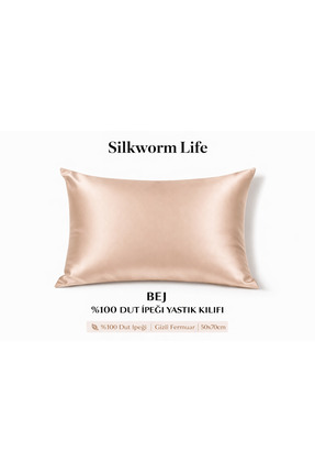 silkwormlife % 100 Saf İpek Yastık Kılıfı 1 adet ( 50 x70)