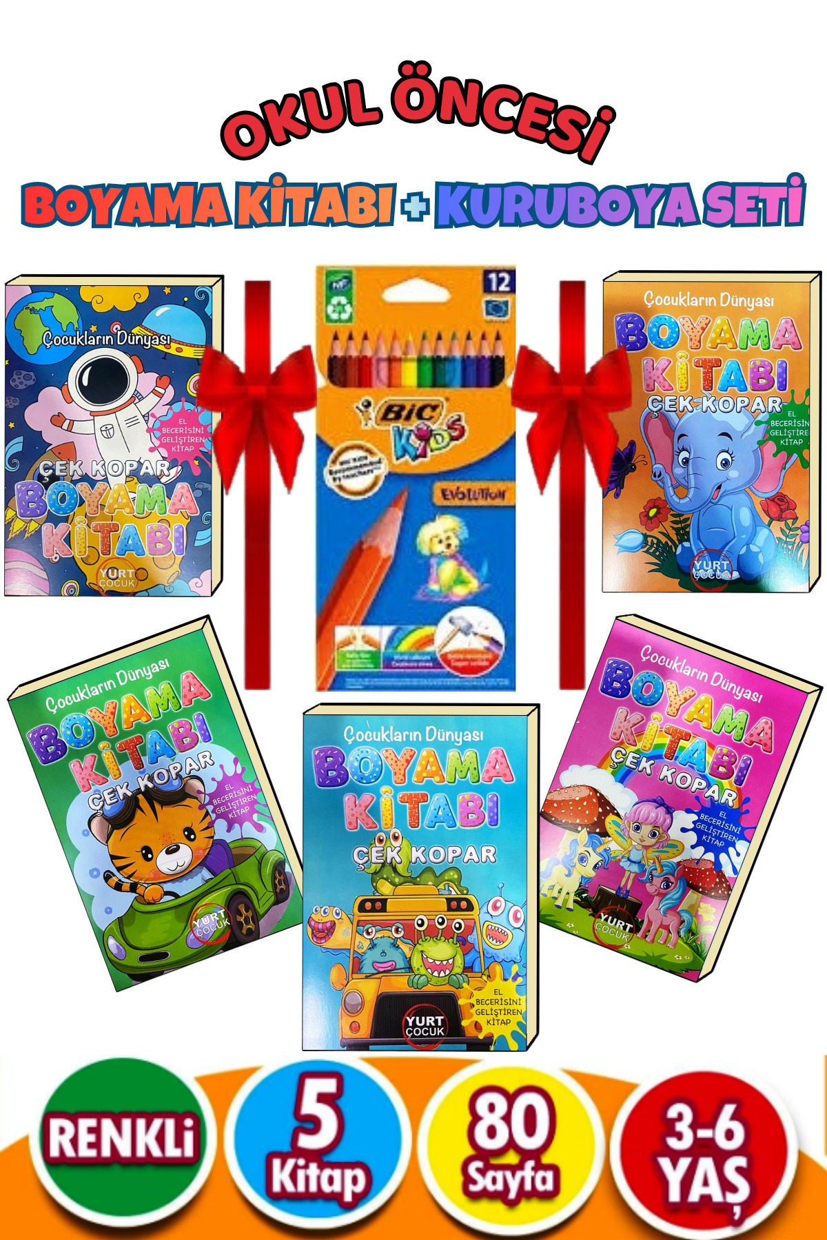 GÖNÜL YAYINCILIK Eğitici Etkinlik Boyama Ve Hikaye Seti (3-7 YAŞ) fotoğrafı 2 (önizleme)