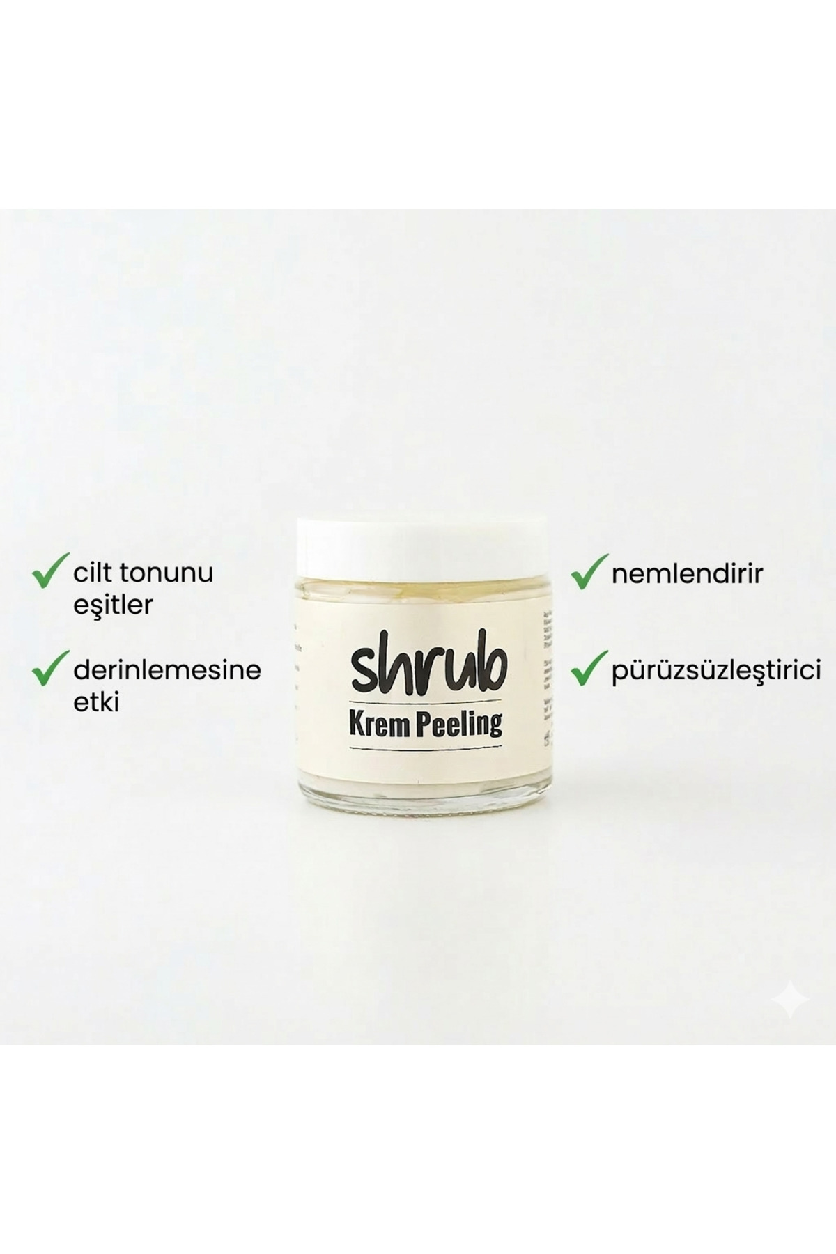 Alfa Arbutinli Aydınlatıcı Peeling -Hassas Ciltler İçin Leke Karşıtı Nazik Scrub (100ml) — 100 gr. — تصویر 3 از 5