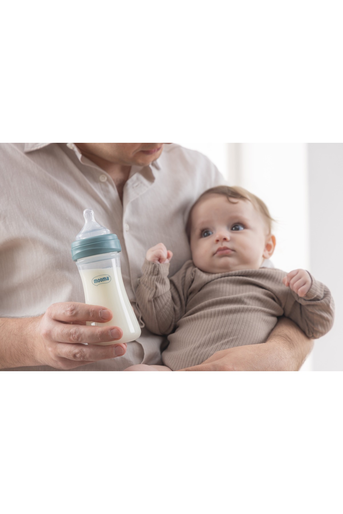 MOOMA Kindy Antikolik PP Biberon 250ml 18+ Ay Hızlı Akış - Ball Blue fotoğrafı 5 (önizleme)