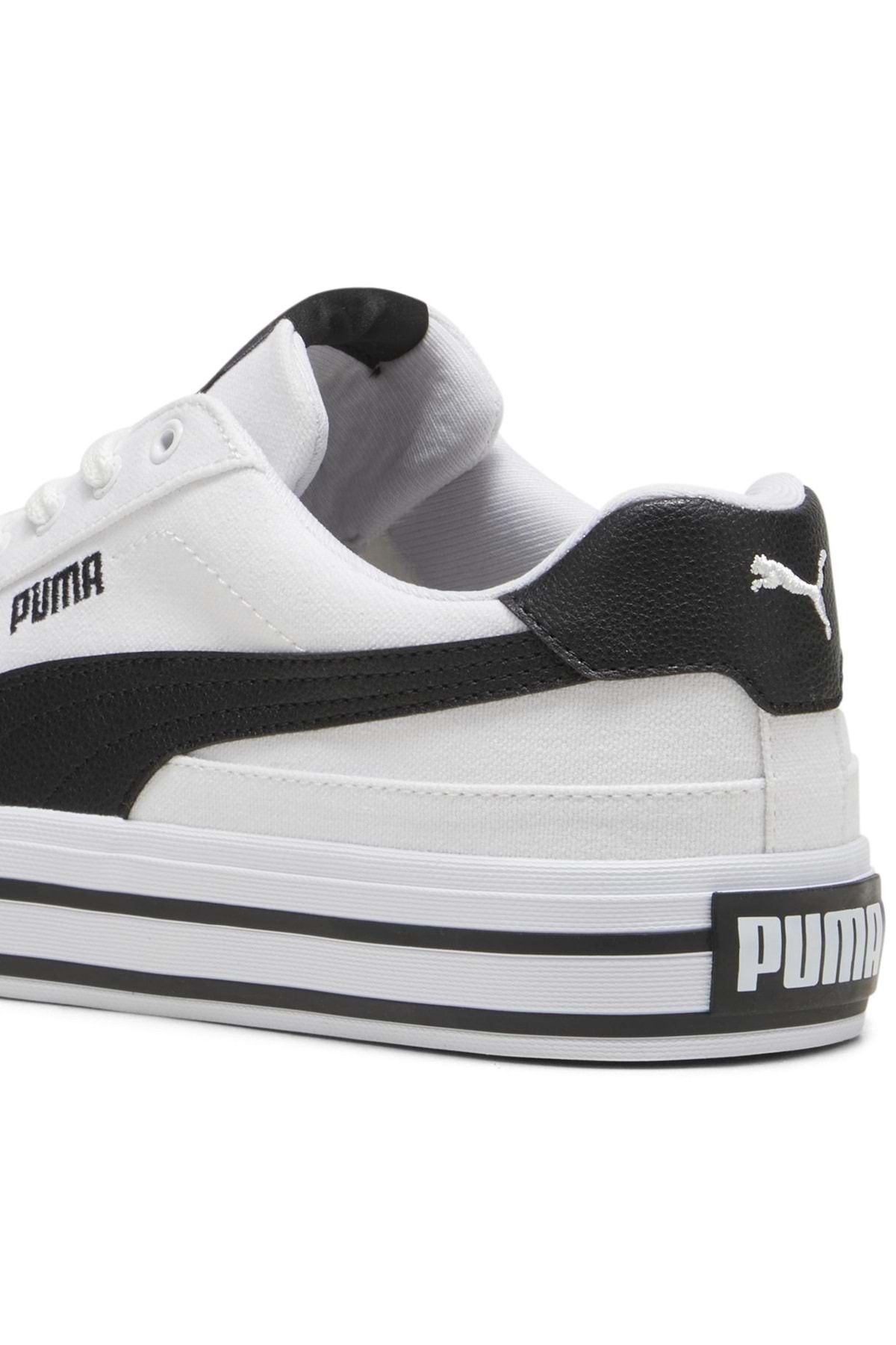 Puma  Court Classic Vulc FS 396353 Unisex Spor Ayakkabı BEYAZ-SİYAH - Görsel 6