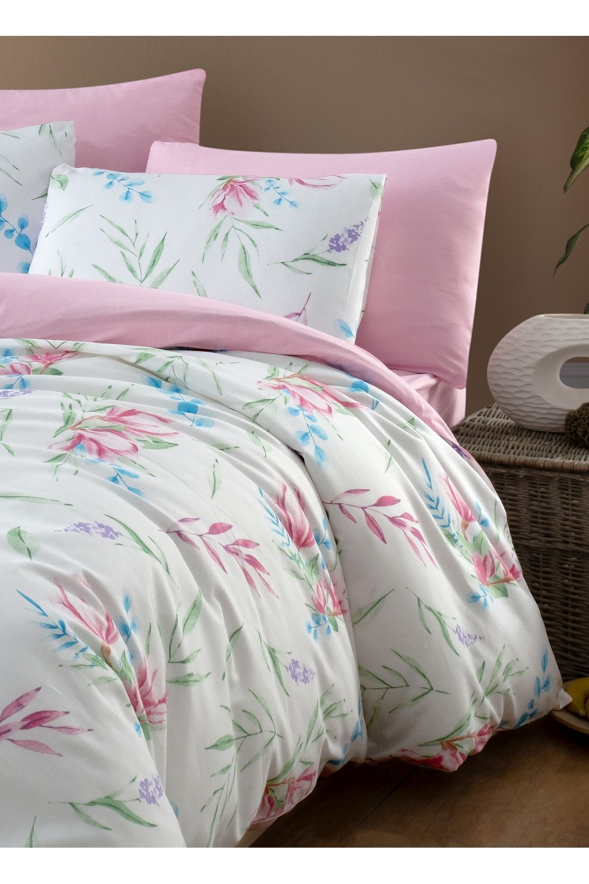 MyStory Home Lastikli Çarşaflı Tek Kişilik Nevresim Takımı TULİP fotoğrafı 3 (önizleme)