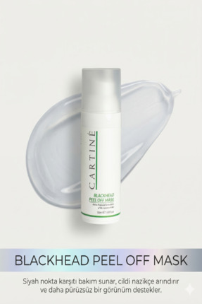 CARTİNE Blackhead Peel Off Mask Soyulabilir Maske Akne Siyah Nokta Ve Gözenek...