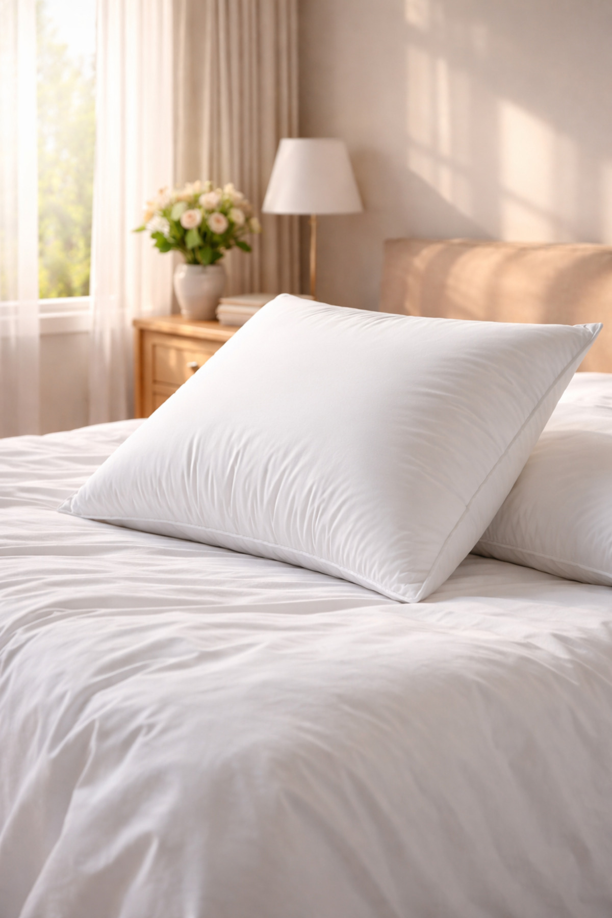 Microfiber Filled Sleeping Pillow 50x70 cm – 800 Gr Plump Soft Comfortable Pillow