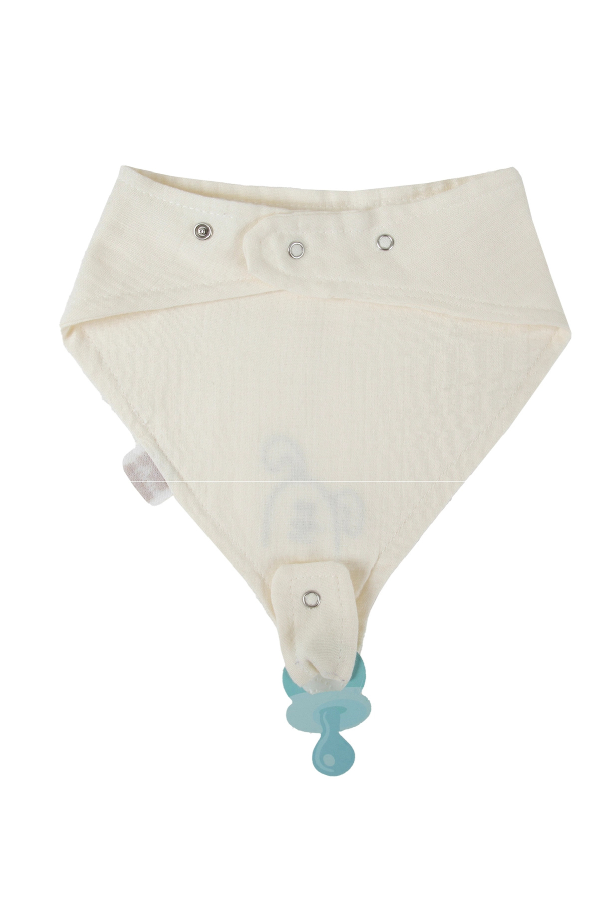 Babyjem Emzik Askılı Müslin Önlük 837 Ekru fotoğrafı 7 (önizleme)