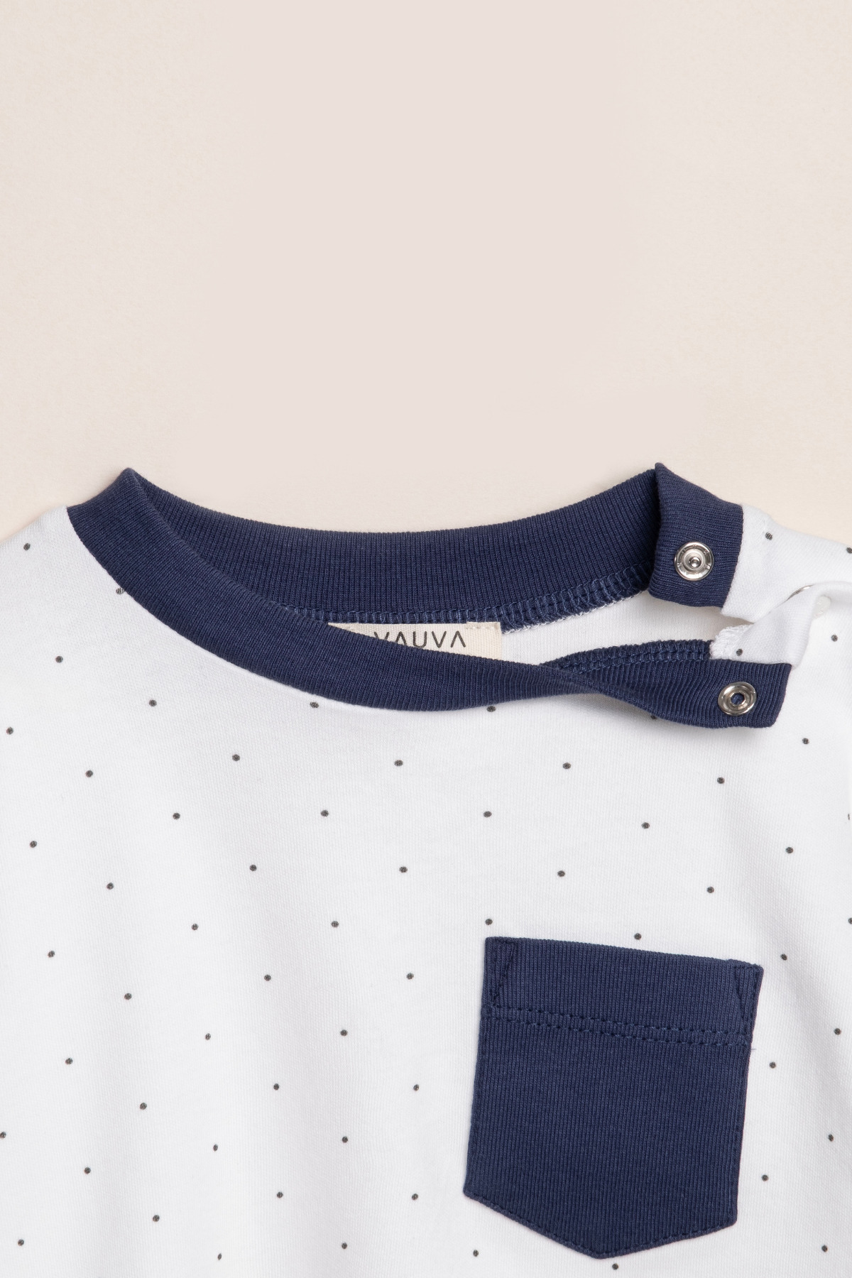 Vauva Kız Erkek Pijama Baskılı Cep Detaylı Uzun Kollu Pijama Takımı fotoğrafı 4 (önizleme)