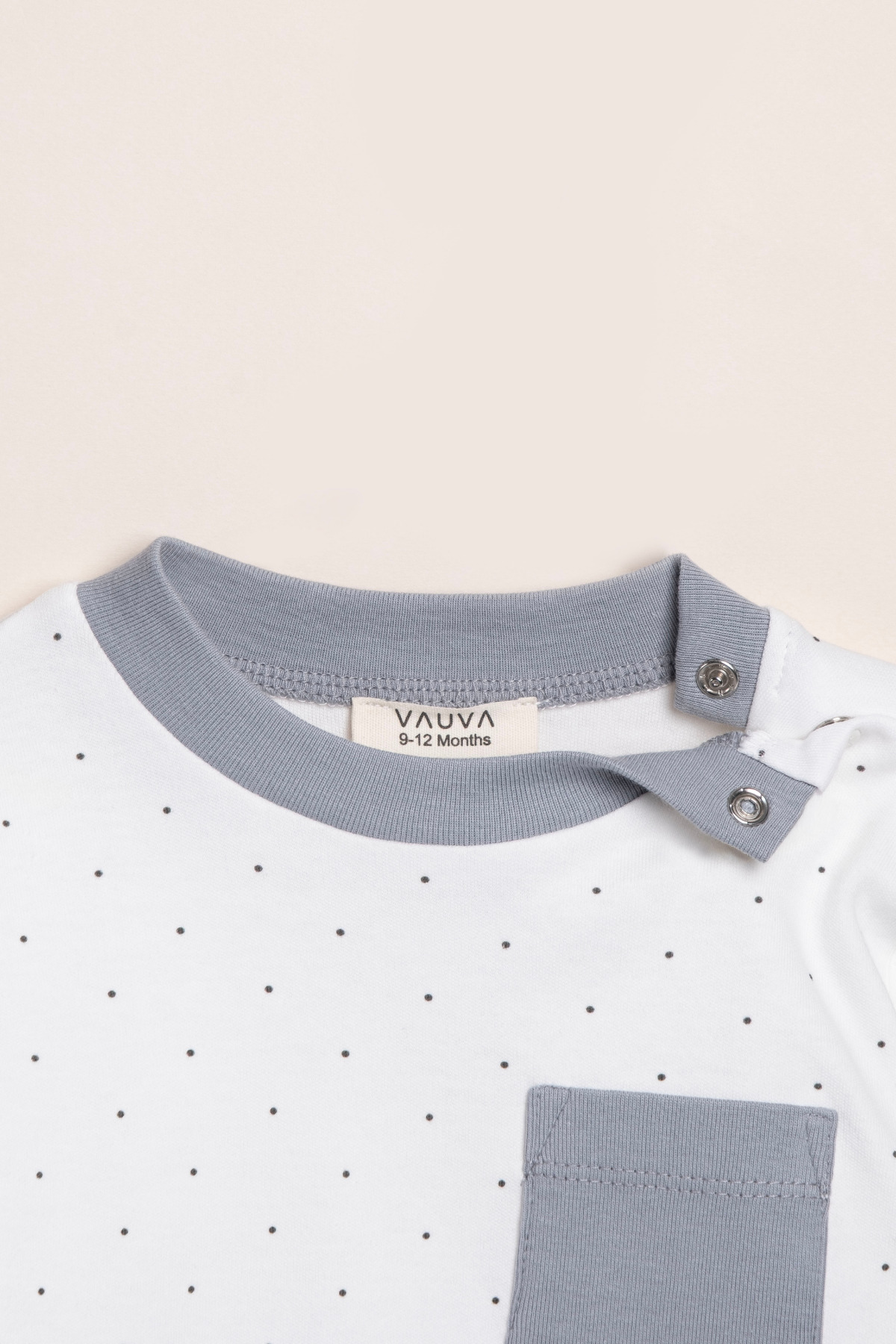 Vauva Kız Erkek Pijama Baskılı Cep Detaylı Uzun Kollu Pijama Takımı fotoğrafı 4 (önizleme)