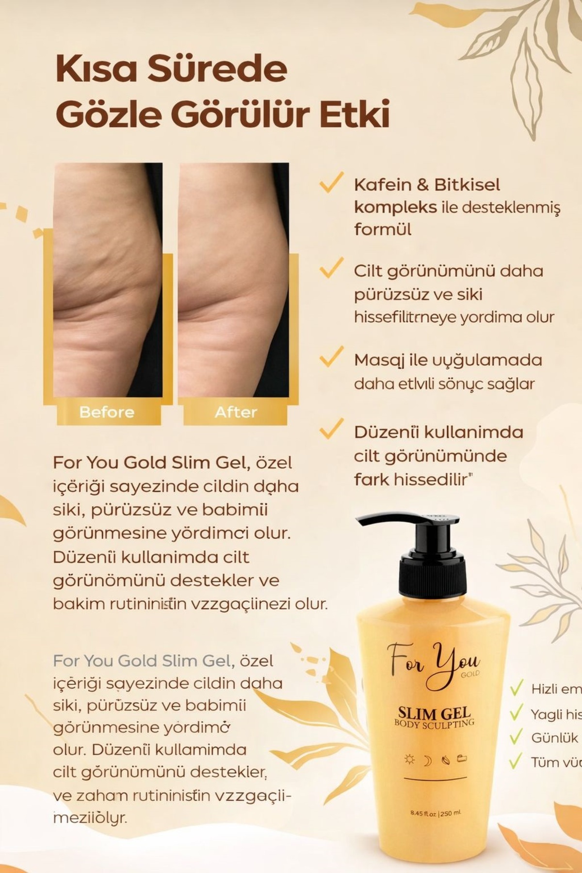 Slim Jel (Slim Gel) Selülit Jeli ve Çatlak Oluşumunu Azaltmaya Yardımcı Çatlak Kremi & Çatlak Seti — slçatlak01 — تصویر 6 از 9