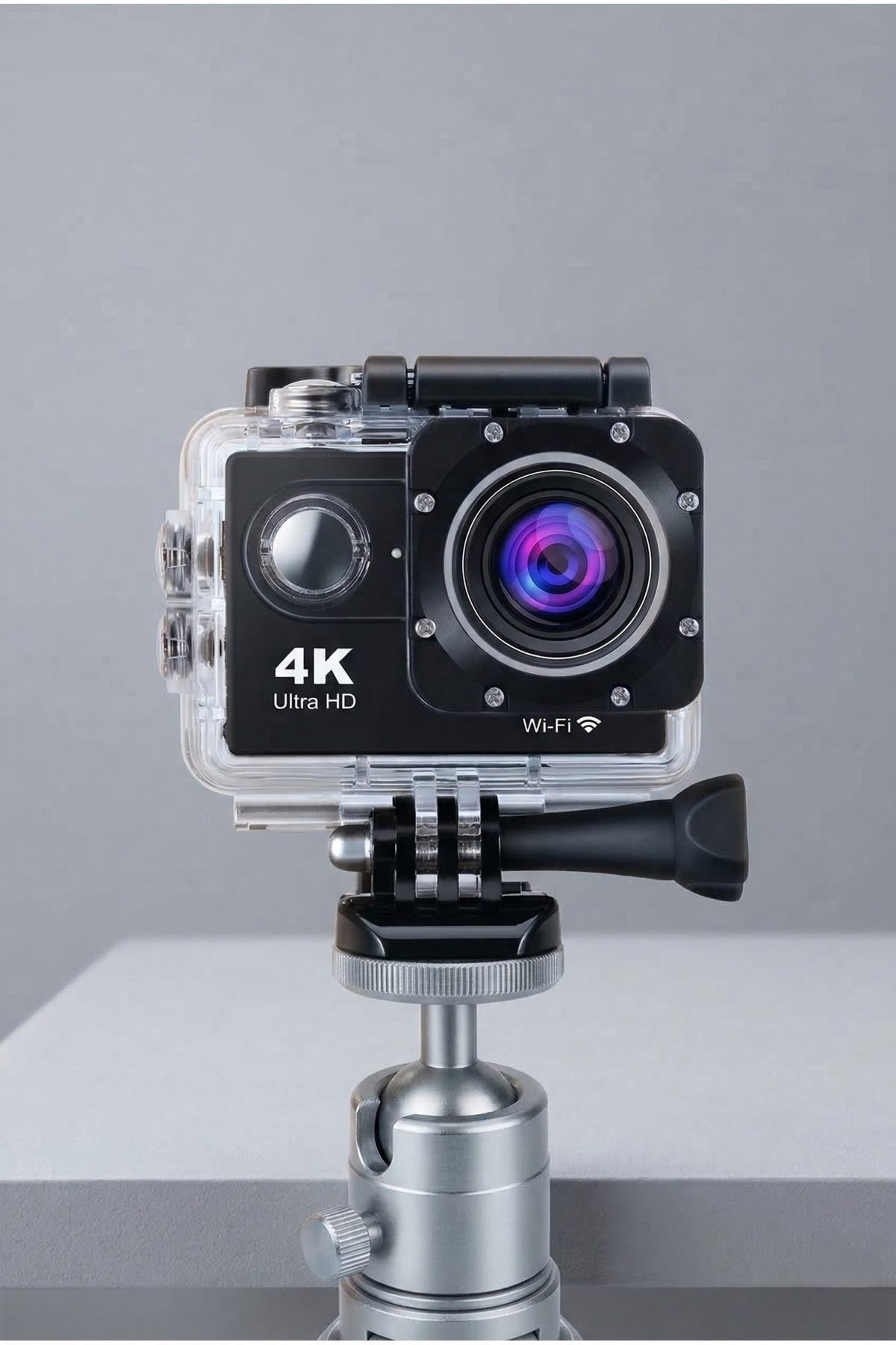 4K Ultra HD Su Geçirmez Aksiyon Kamerası - 1080P 30FPS Wi-Fi Destekli Kask ve Bisiklet Kamerası