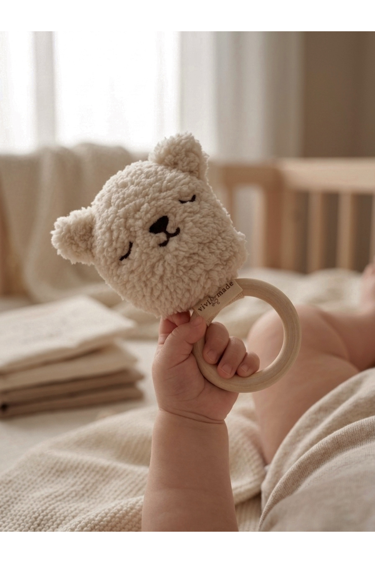 vivimade Minibo Bebek Diş Kaşıyıcı Çıngıraklı fotoğrafı 2 (önizleme)