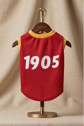 Patipin Sarı Kırmızı Taraftar Köpek Kıyafeti - 1905 Baskılı Yazlık - Küçük ve...