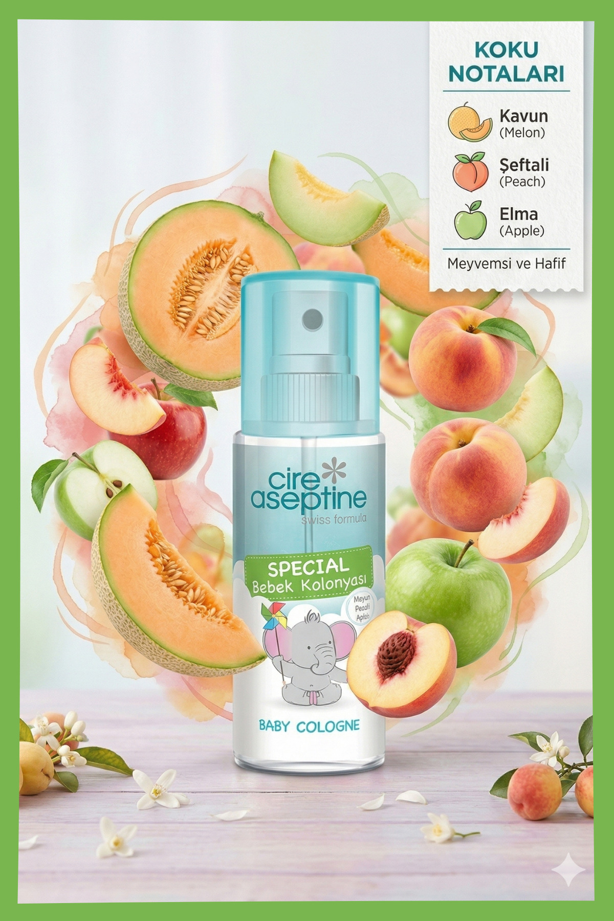 Cire Aseptine Bebek Kolonyası Special 150 Ml fotoğrafı 3 (önizleme)