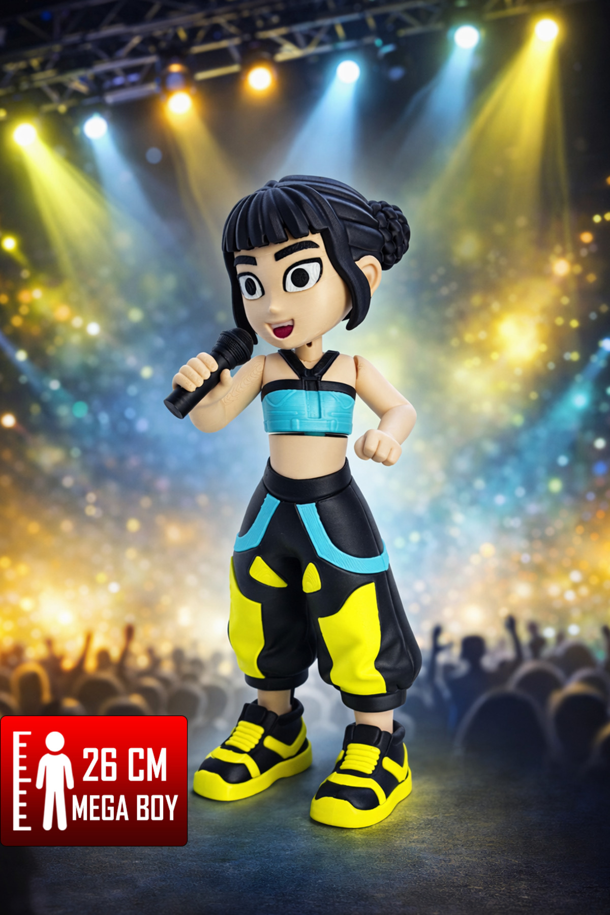 YAGLİZ MEGA BOY Zoey K-Pop Demon Hunters 26 CM Figür – İblis