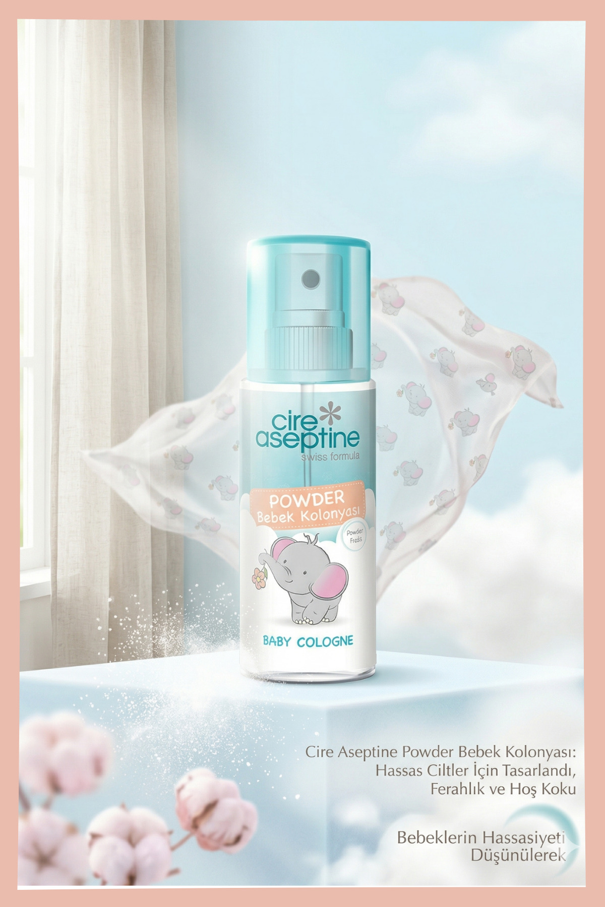 Cire Aseptine Bebek Kolonyası Powder 150 Ml fotoğrafı 2 (önizleme)