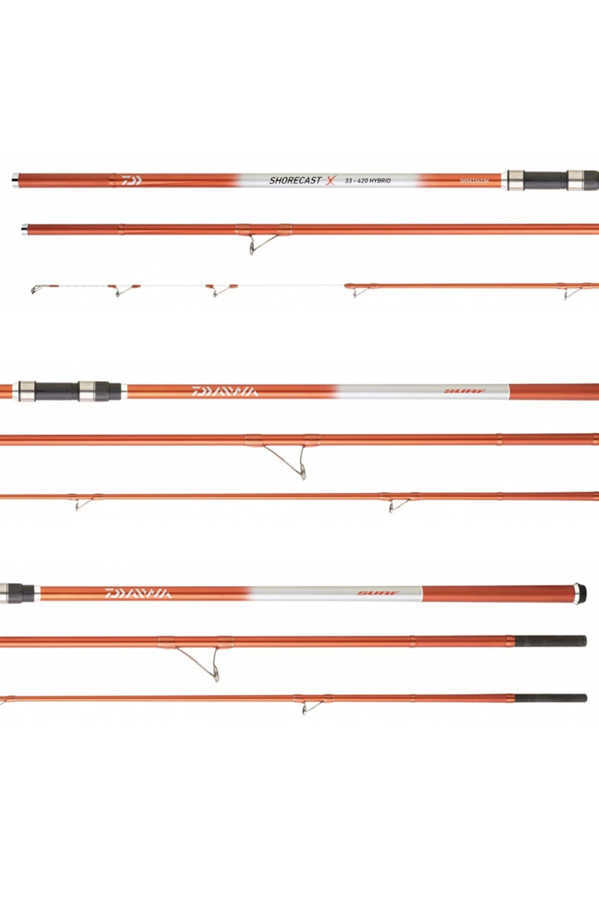 Daiwa Canne Surf Shorecast Surf S 33 423 – 4,2 M, 562 G, Lancer 100-225 G, Enc. 146 Cm – Canne Surfcasting 1 Pièce