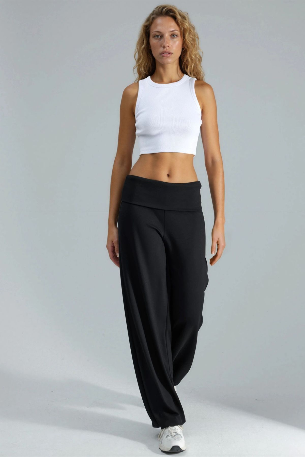 Hiccup  Modal Touch Kıvrık Belli Palazzo Pantolon - Görsel 7