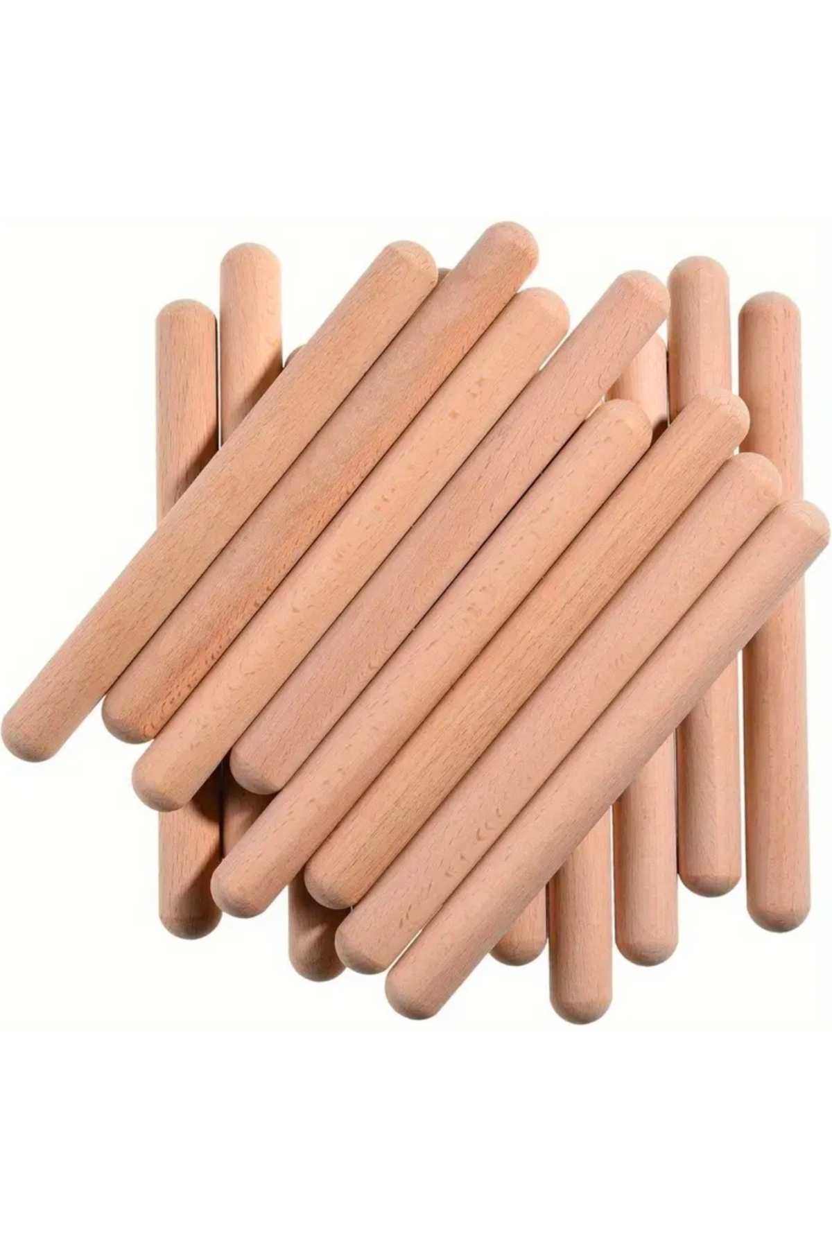 Toy Oyuncak Okul Öncesi 30 cm. Ahşap Ritim Çubuğu 1 Çift ( 2 adet Anaokulu Çocuk Etkinlik Perkusyon Müzik Aleti fotoğrafı 5 (önizleme)