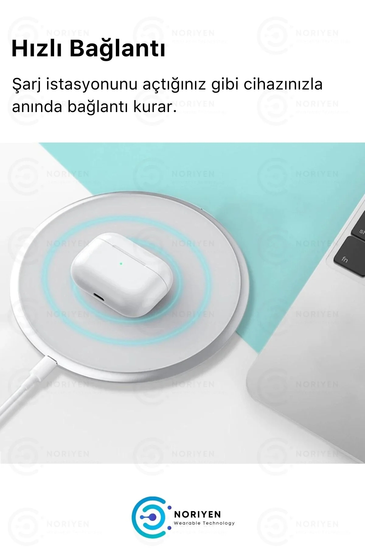 Premium Serisi White 2 Model IOS Android Uyumlu Aktif Gürültü Engelleme Kablosuz Bluetooth Kulaklık