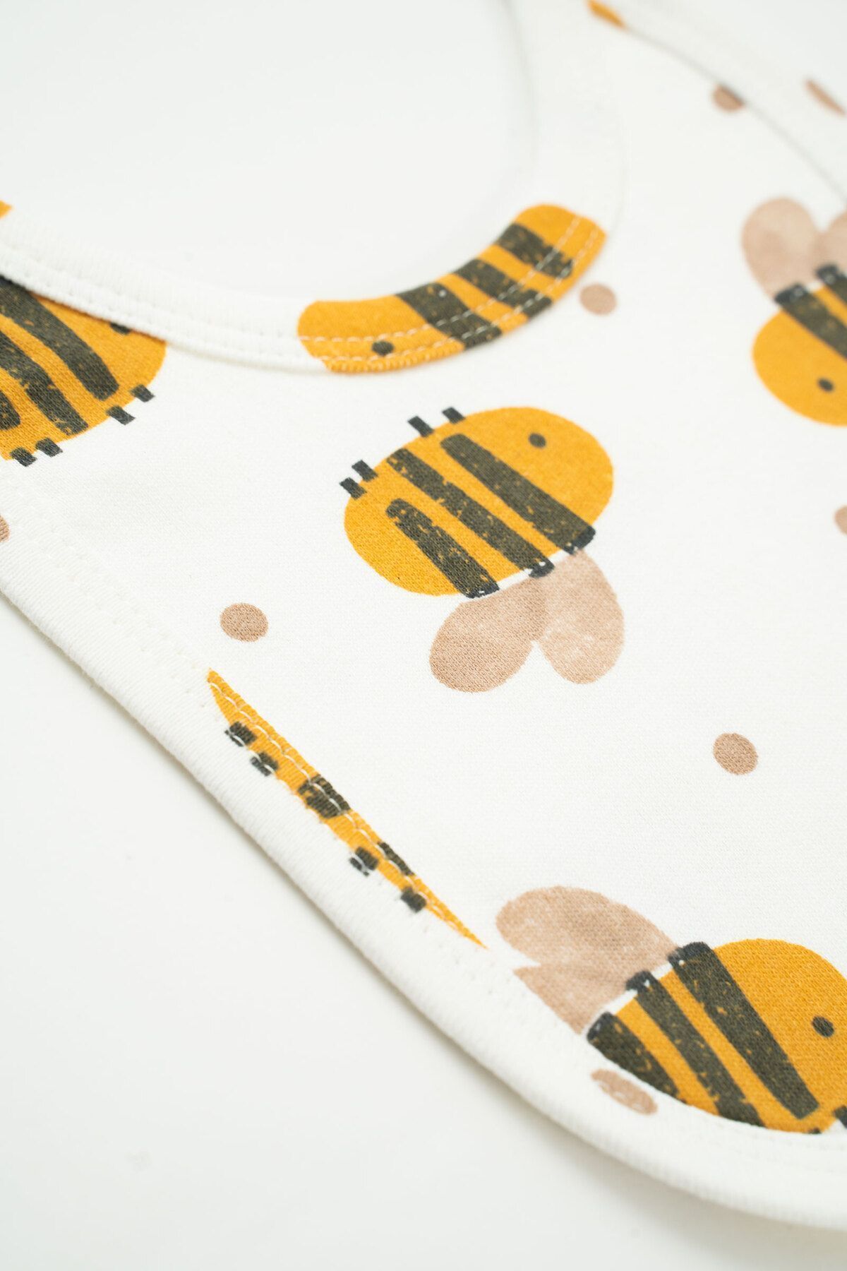 NEU KIDS Hastane Çıkışı 100% Pamuk Arı Baskılı Yenidoğan 5li Set Bebek Kıyafeti fotoğrafı 3 (önizleme)