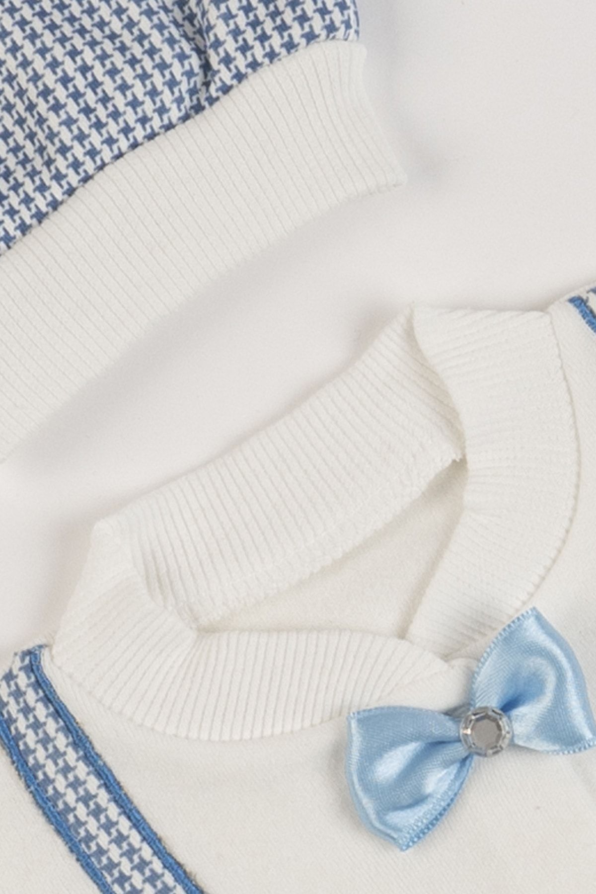 NEU KIDS (KUTULU) Yenidoğan Kıyafetleri Bebek Papyonlu 5 Li Hastane Çıkış Zıbın Seti fotoğrafı 4 (önizleme)