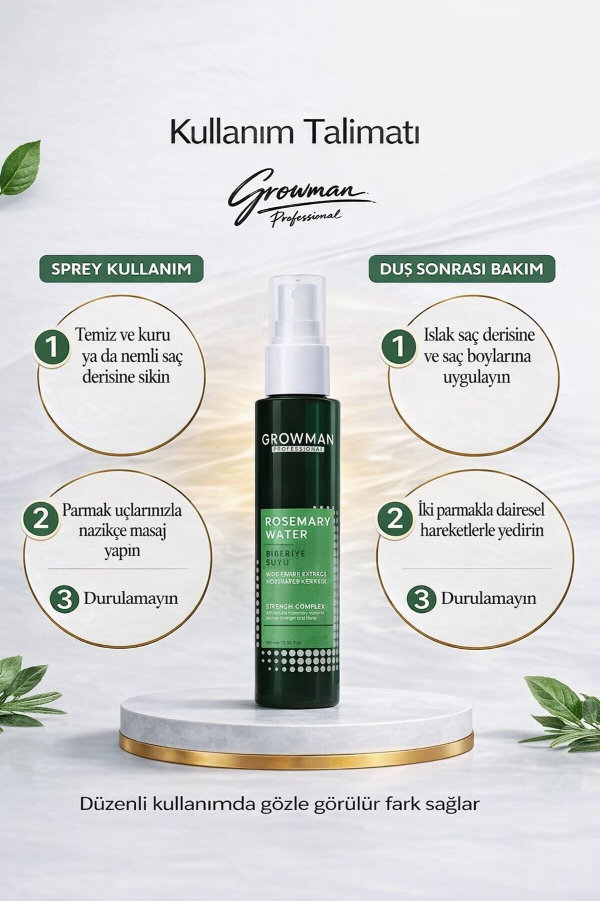 Biberiye Şampuan + Biberiye Suyu Seti – Saç Güçlendirici ve Saç Derisi Bakım Paketi — GM-BIB-SET-01 — تصویر 4 از 6