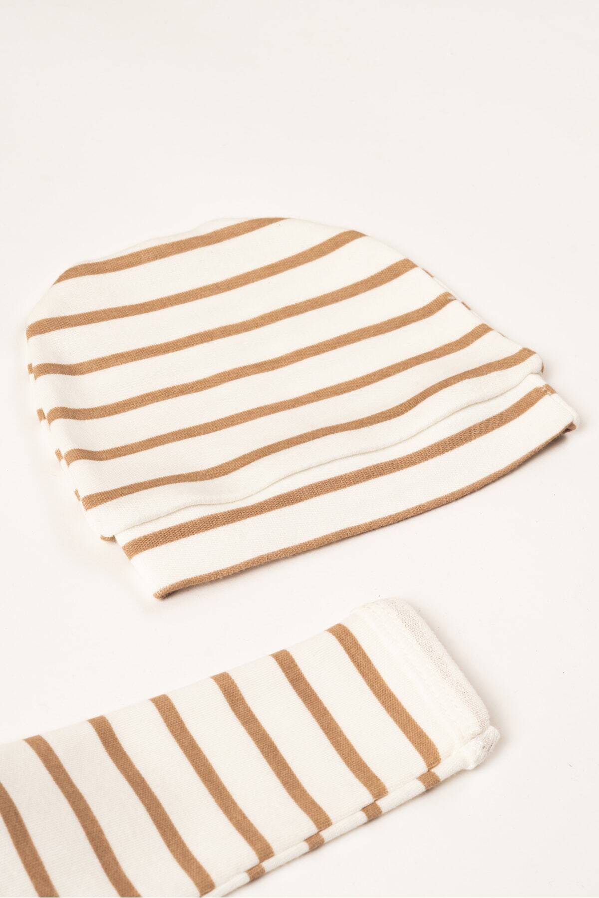 NEU KIDS (KUTULU) Ayıcıklı Süzene Nakışlı %100 Pamuklu Yenidoğan Kıyafetleri 5'li Hastane Çıkışı Zıbın Seti fotoğrafı 5 (önizleme)