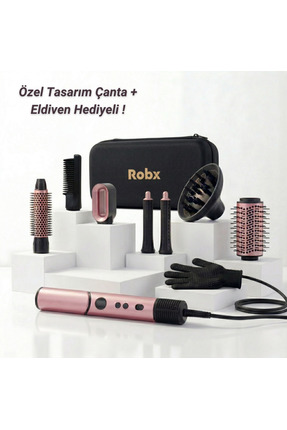 ROBX 7 IN1 838I Multi-styler Hava Üfleme Saç Şekillendirme ve Kurutma Led İYO...