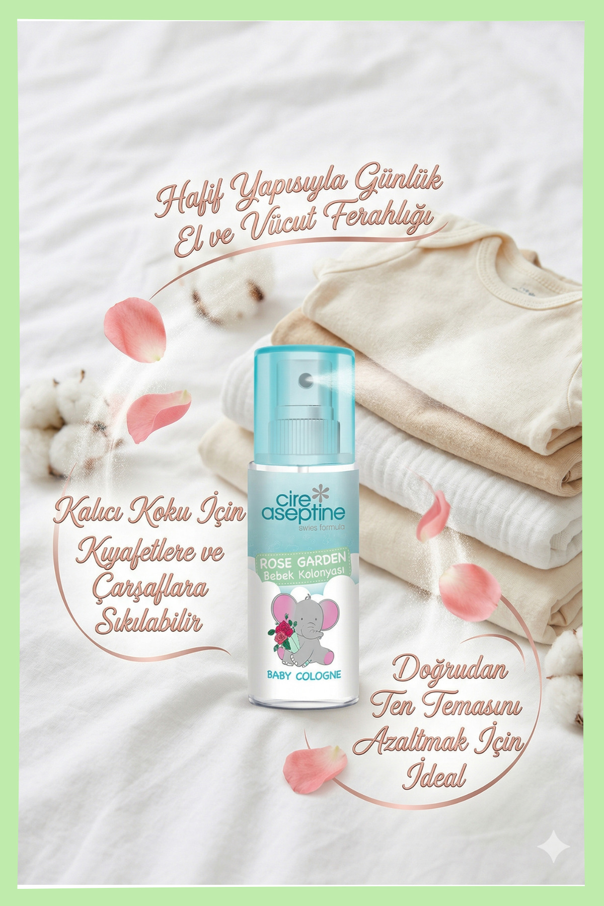 Cire Aseptine Bebek Kolonyası Rose Garden 150 Ml fotoğrafı 2 (önizleme)