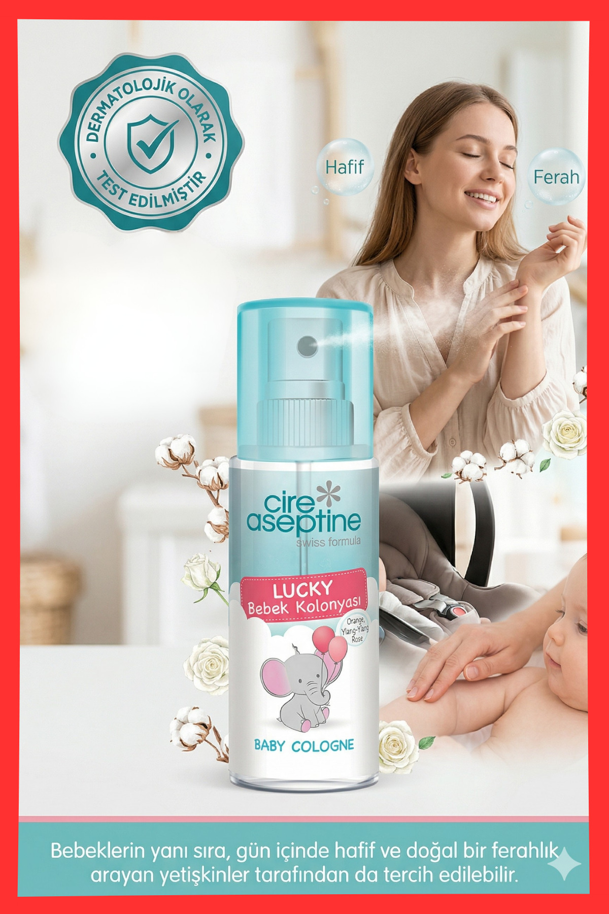 Cire Aseptine Bebek Kolonyası Lucky 150 ml fotoğrafı 4 (önizleme)